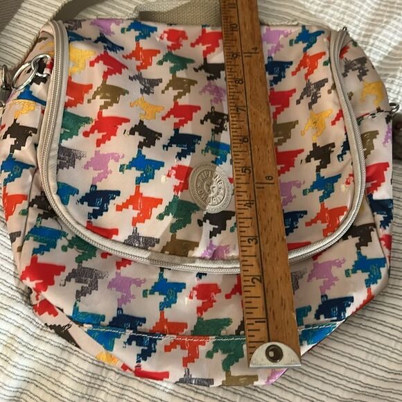 Kipling colorful, houndstooth lunch bag - Picture 7 of 7